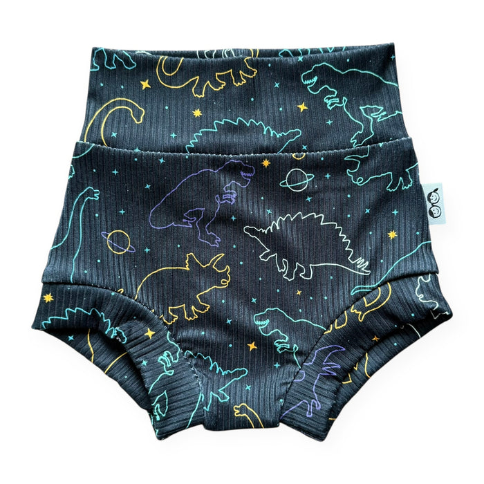 Cosmic Dino Nights Ribbed Bummies & Biker Shorts