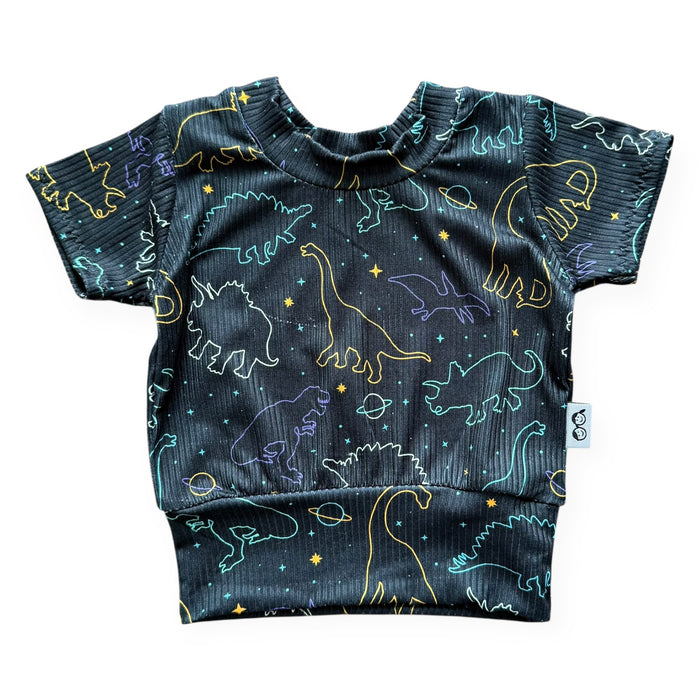 Cosmic Dino Nights Ribbed Summer Lounge Set