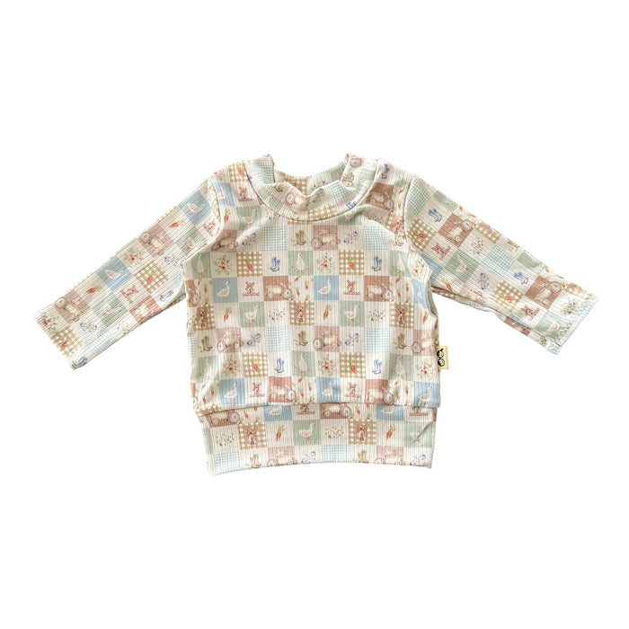 Countryside Patchwork Ribbed Lounge Set