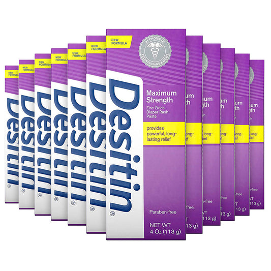 Desitin Maximum Strength, Diaper Rash Paste Bulk - 4 Oz - 12 Pack (7057894408348)