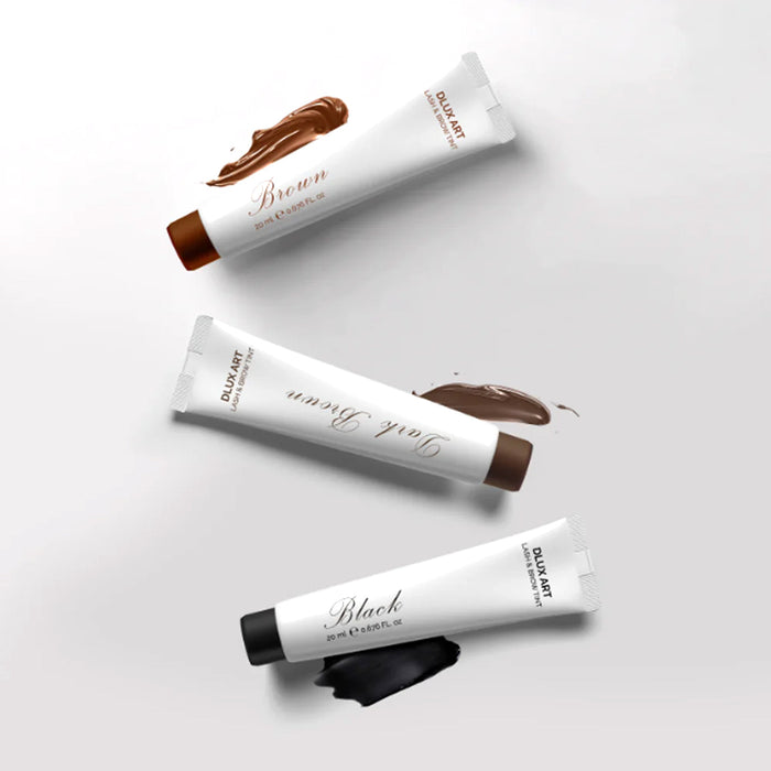 DLUX Pro Art Hybrid Lash & Brow Tint - Brown - 20ml