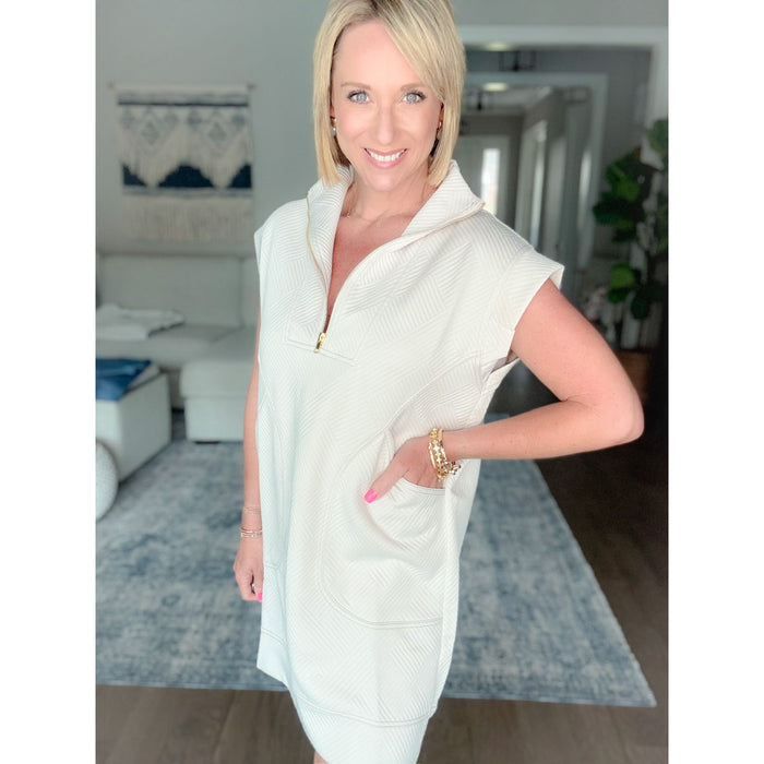 Dockside Quarter Zip Dress