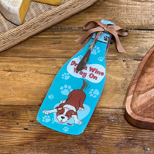 Drink Wine Wag Cheese Board