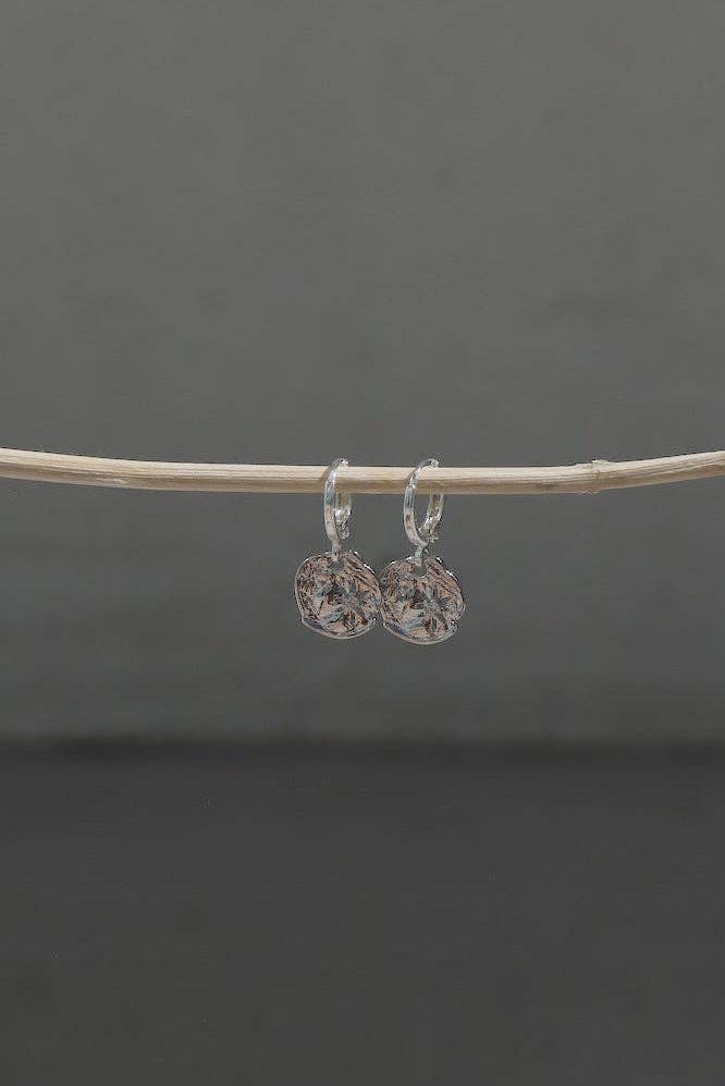 E1837S Earrings-Vega Huggies Silver