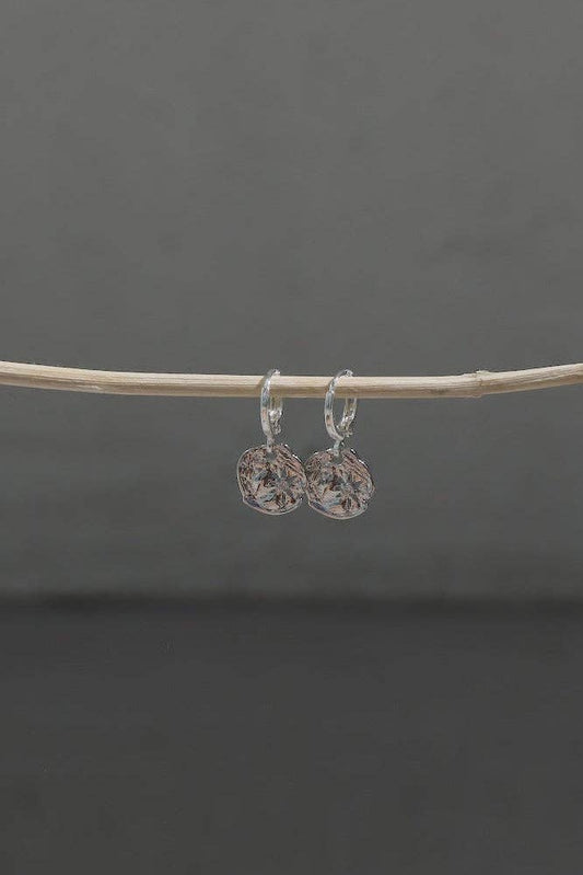 E1837S Earrings-Vega Huggies Silver