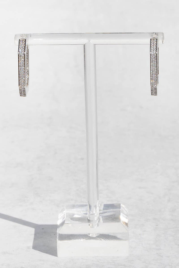 Earrings-Octavia Hoops Sterling SIlver