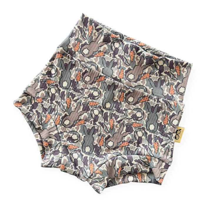 Easter Bunny Camo Ribbed Bummies & Biker Shorts