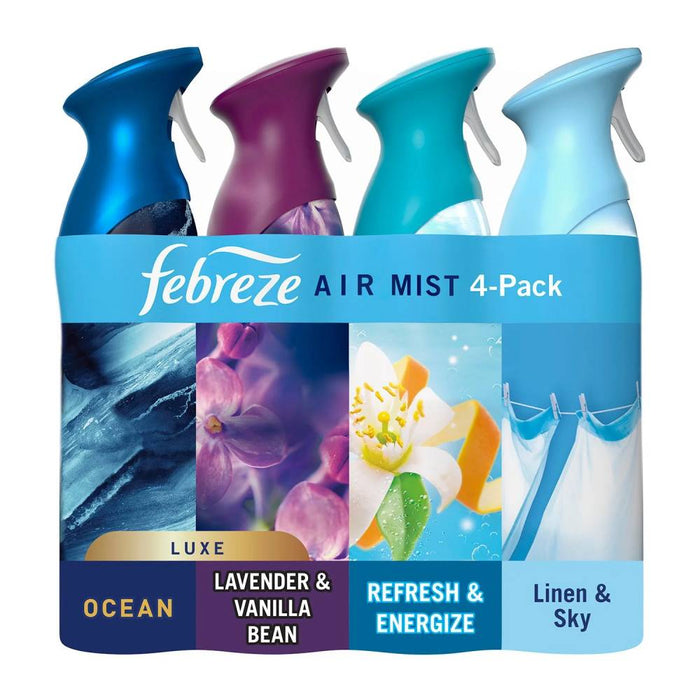 Febreze - Air Effects Air Freshener Spray, Mixed Scent - 4 Count - 32.4 Oz