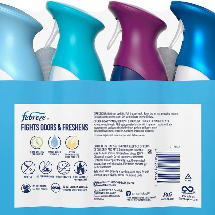 Febreze - Air Effects Air Freshener Spray, Mixed Scent - 4 Count - 32.4 Oz