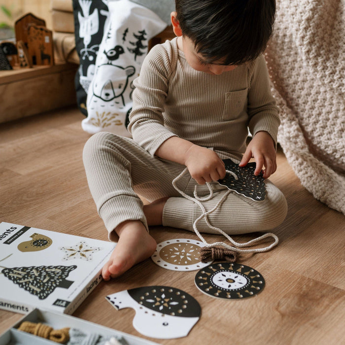 Wee Gallery Festive Fun Lacing Ornaments