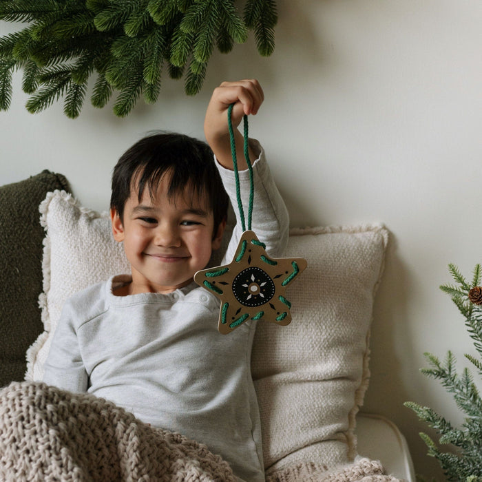 Wee Gallery Festive Fun Lacing Ornaments
