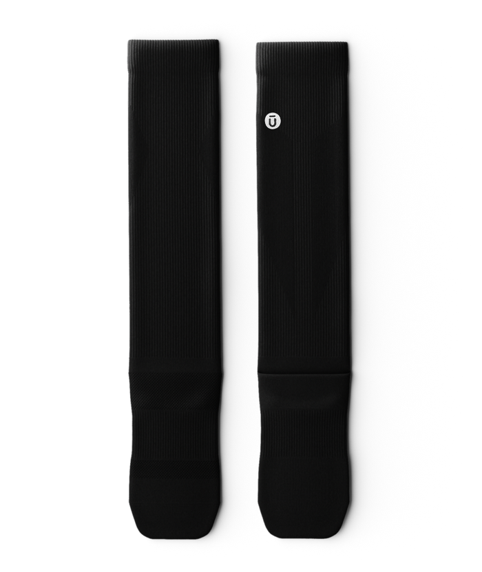 Flagship Black Athletic Knee High Compression Socks