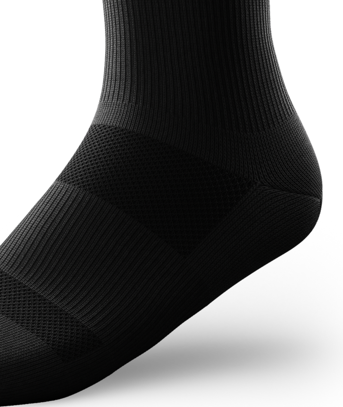 Flagship Black Athletic Knee High Compression Socks
