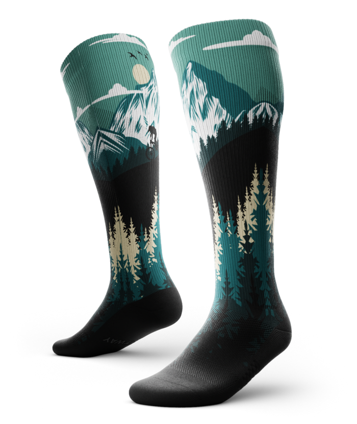 Free Ride Athletic Knee High Compression Socks
