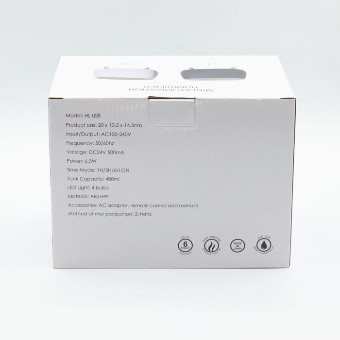 Futuristic Ribbed Aroma Diffuser with Colour-Changing Light