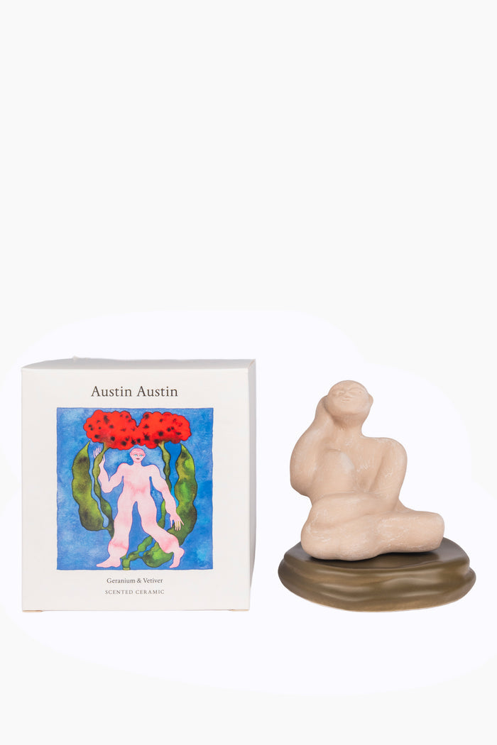 Geranium & Vetiver Ceramic Sculpture