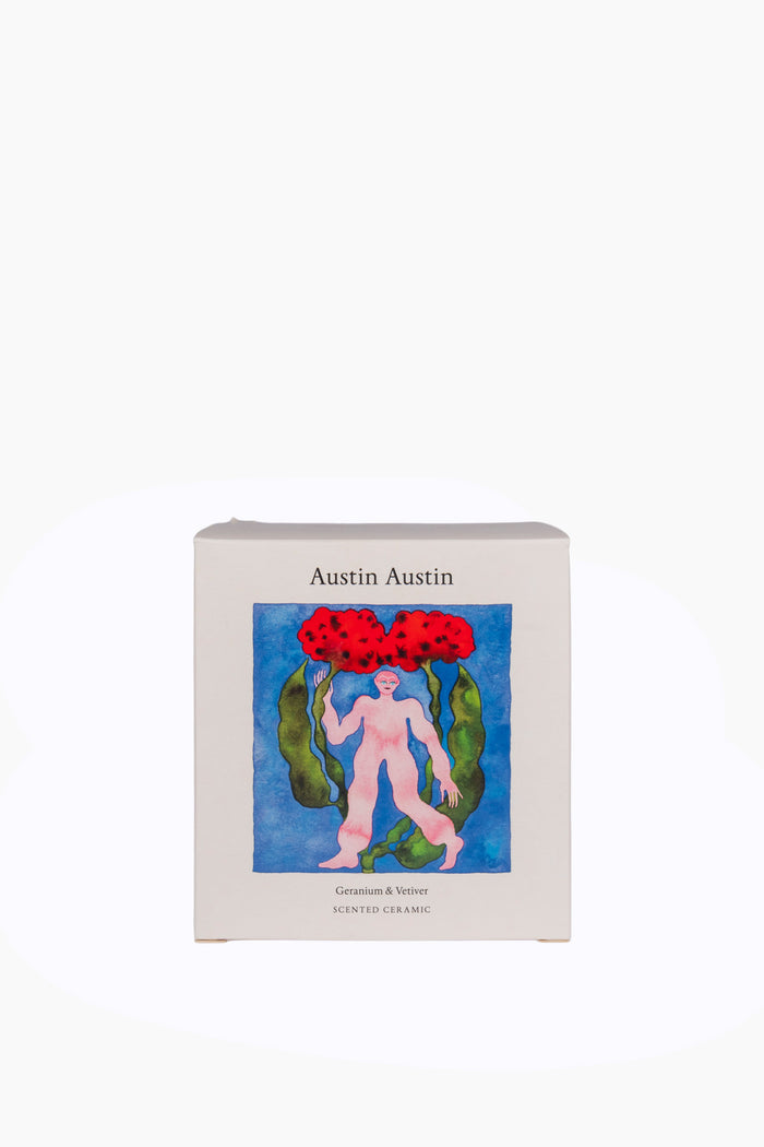 Geranium & Vetiver Ceramic Sculpture