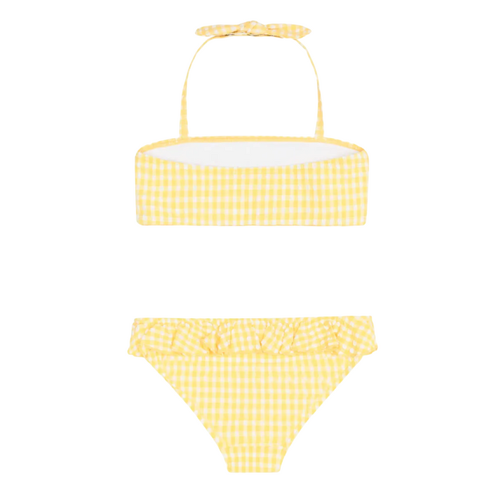girls soleil gingham halter bikini