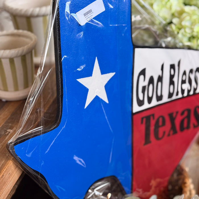 God Bless Texas Yard Stake
