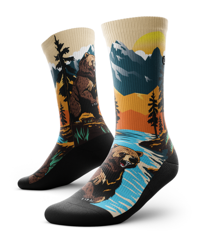 Grizzly Bear Athletic Crew Socks