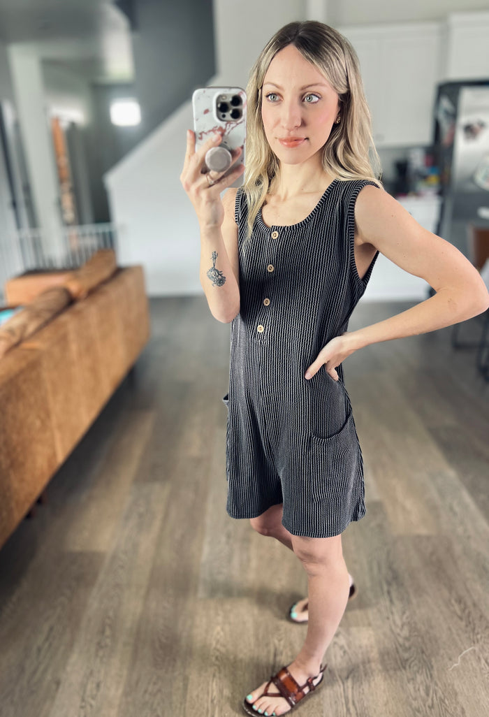 Jess Ribbed Romper