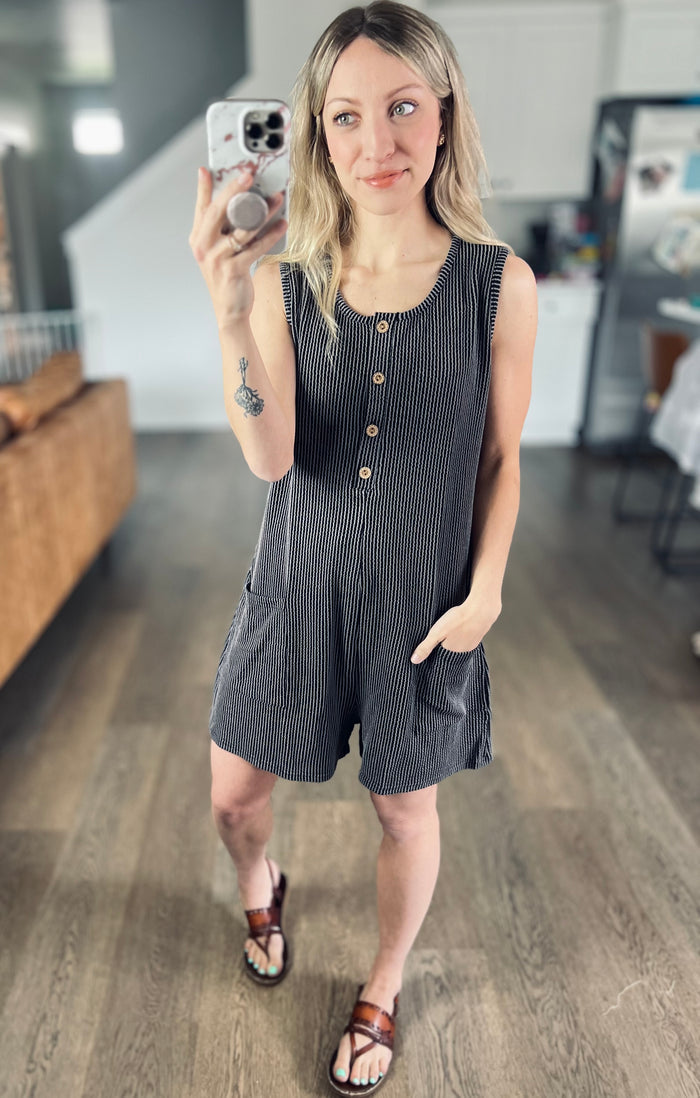 Jess Ribbed Romper