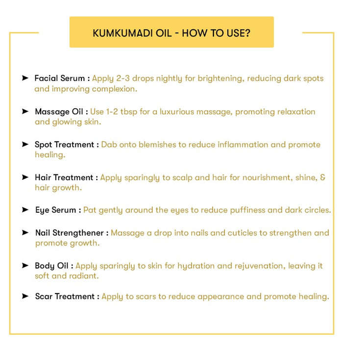 How to Use Kumkumadi Oil