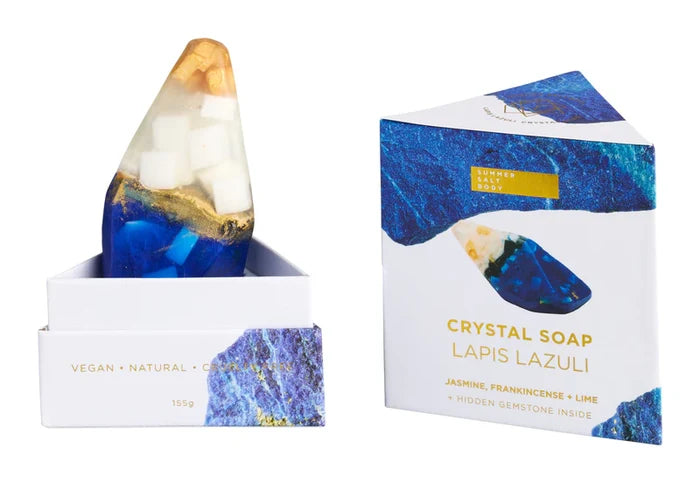 Lapis Crystal Soap With Hidden Gemstone