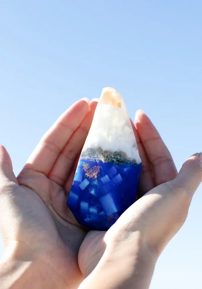 Lapis Crystal Soap With Hidden Gemstone