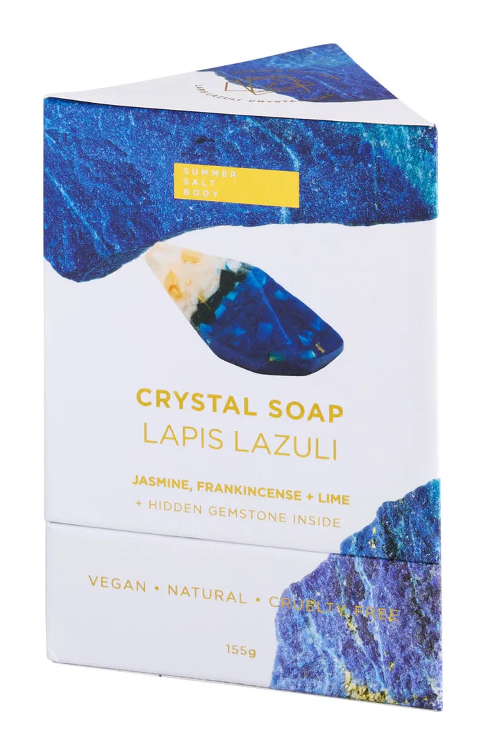 Lapis Crystal Soap With Hidden Gemstone