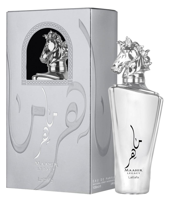 Lattafa Perfumes | Maahir Legacy - Mens Fragrance - 3.4 oz (100ml) Single Item - Aromatic and Citrusy Scent