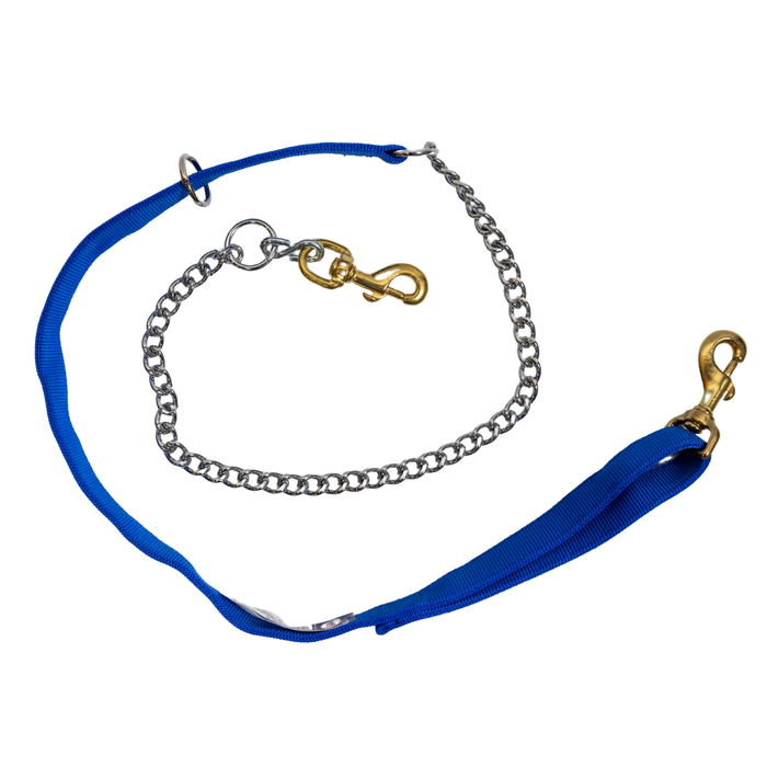 Leather Brothers | Bravo Dog Lead with Chain | 56 inch