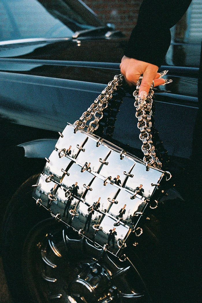 LES-FILLES Jeffrey Campbell Handbag Silver