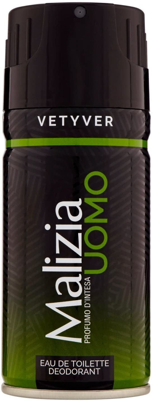 MALIZIA Deodorant for Men Vetiver Spray 150 ml