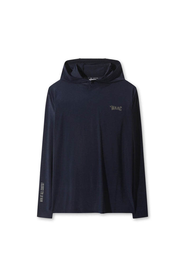 Men's Athletic Essential Melange Jersey Hoodie NAVY