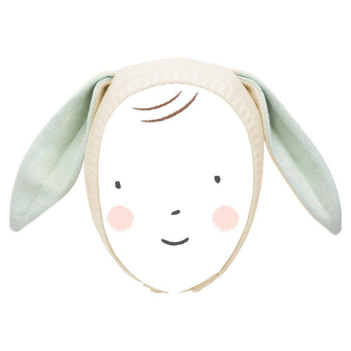 Meri Meri Mint Bunny Baby Bonnet in Mint