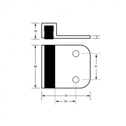 Metlam Hardware 101R Round Edge Bumper Screw Fix