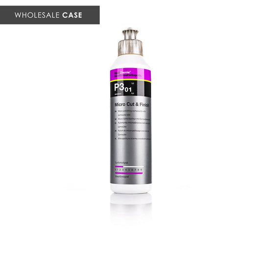 Koch-Chemie Micro Cut 205ml front view with the text "Wholesale Case" on a white background.