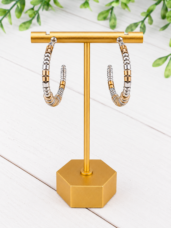 Mixed Blessings Hoop Earrings