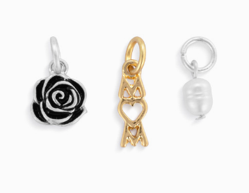 Mom Charms Set of 3 - Small: .5in; Large: 1in