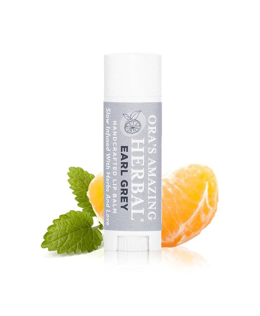 Earl Grey Lip Balm White Background