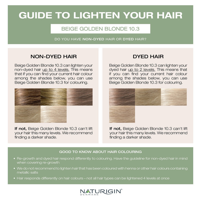 Naturigin LIght Golden Blonde 10.3 Permanent Hair Colour