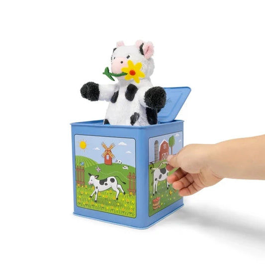 *NEW* Jack Rabbit Creations Cow Jack-in-the-Box