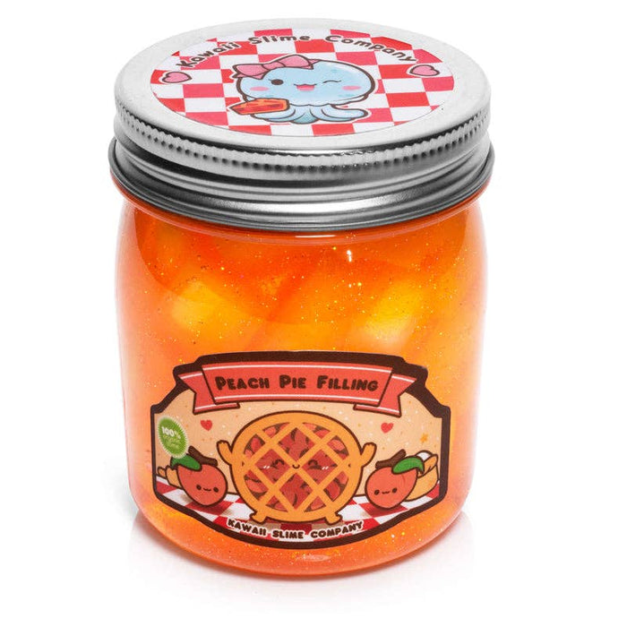 *NEW* Kawaii Slime Company Peach Pie Filling Jelly Cube Slime