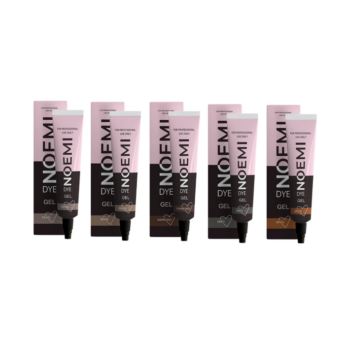 Noemi Hybrid Liquid Brow & Lash Dye Gel Kit - New Formula - 5 Shades