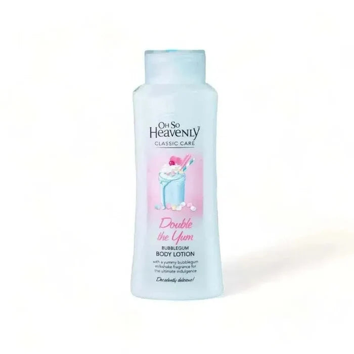 Oh So Heavenly Classic Care Body Lotion 720ml with bubblegum milkshake fragrance and 24-hour moisturization