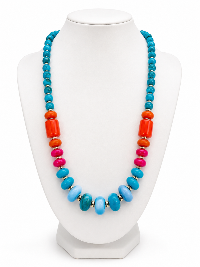 Paradise Pop Beaded Statement Necklace