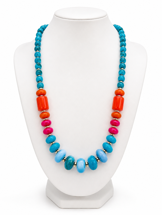 Paradise Pop Beaded Statement Necklace