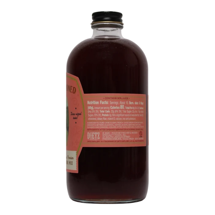 Peach Old Fashioned Cocktail Mix