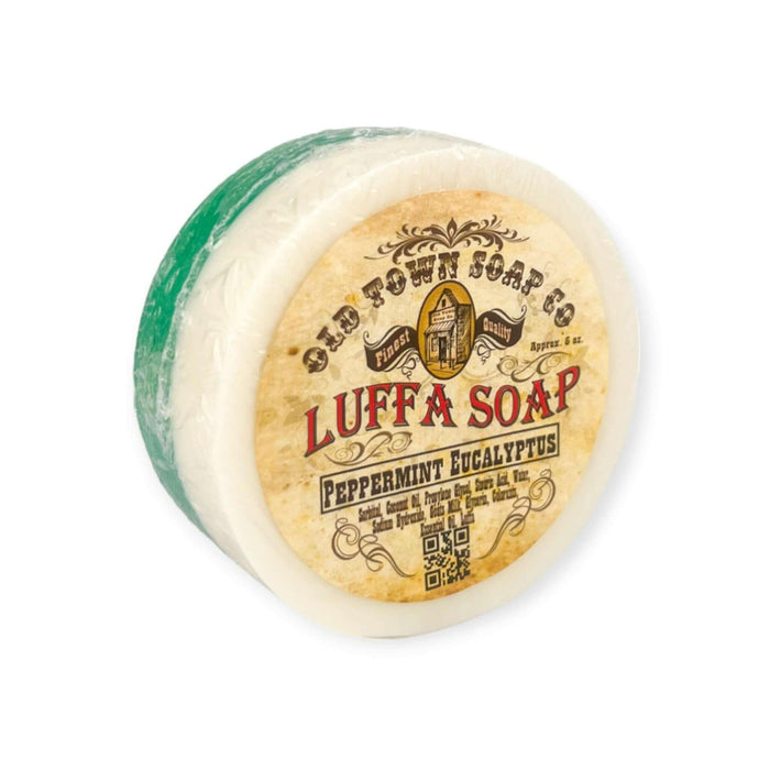 Peppermint Eucalyptus -Luffa Soap - Old Town Soap Co.